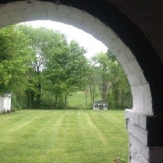 Archway to Gazebo at Maysville Manor